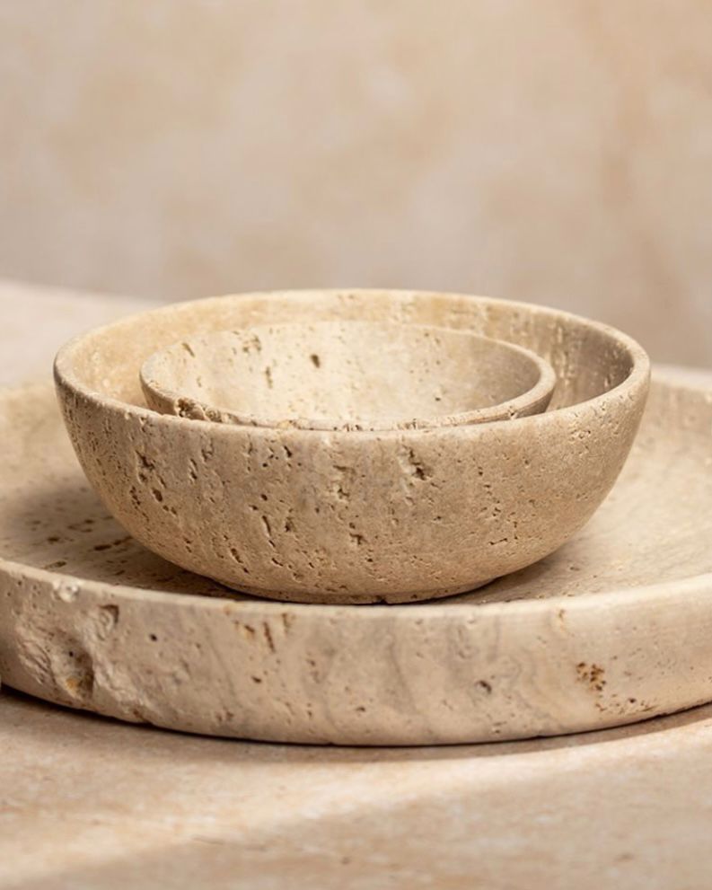 Travertine Decorative Small Bowl