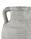 Neutral stone Athena Amphora Vase by Hill Interiors, featuring a classic amphora shape and textured surface for elegant decor.