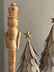Wooden Natural Nutcracker Decoration