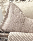 Beige Velveteen Bow Cushion