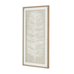 Large white feather wall art by Hill Interiors in a frame, showcasing a delicate plume design for elegant home decor.