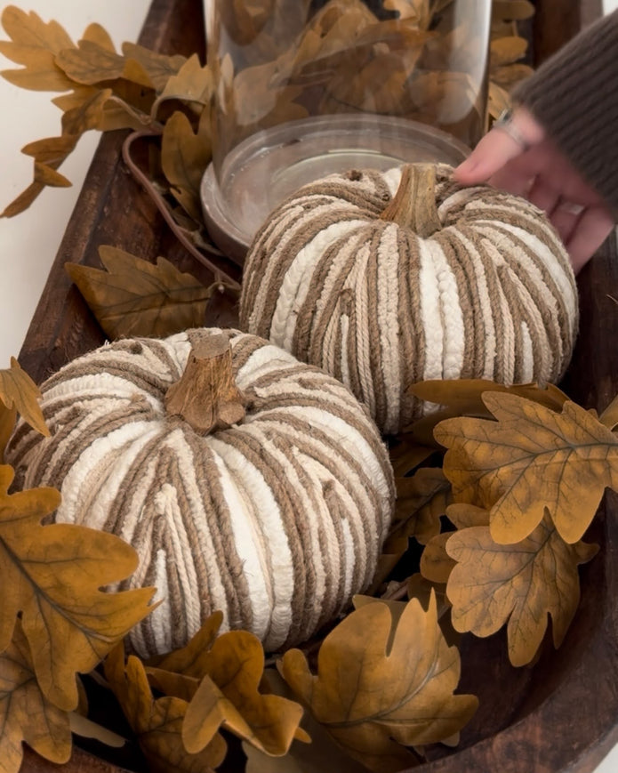 Starlight Express brown autumn leaf garland with realistic fall leaves on a string for seasonal decor.