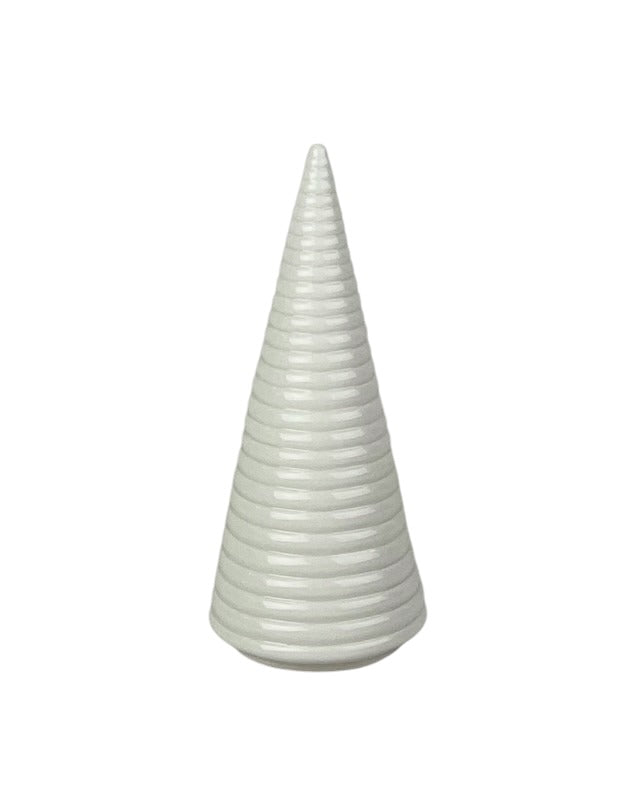 Glazed Ceramic Tree Ornament With Textured Detail