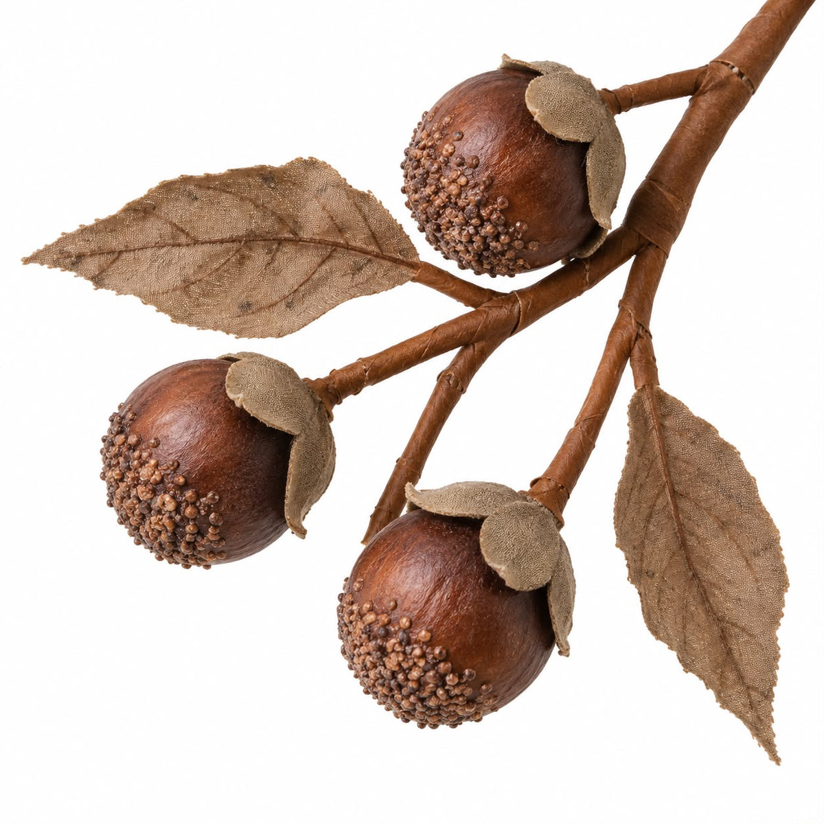 Artificial Brown Berry Stem