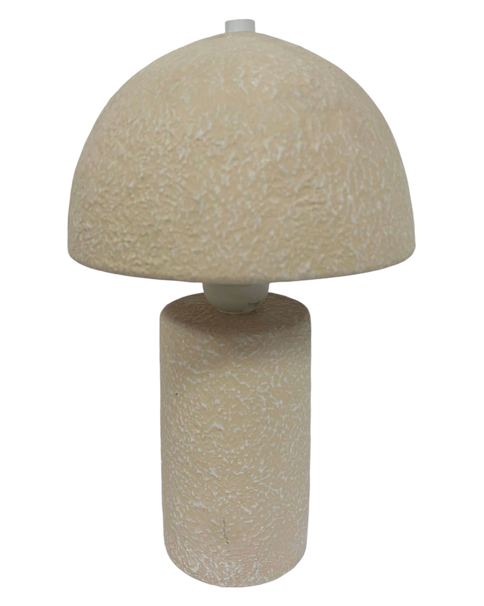 Natural Textured Mushroom Table Lamp