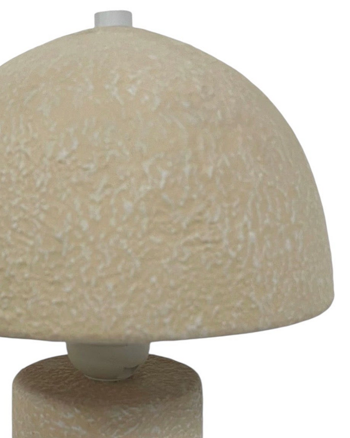 Natural Textured Mushroom Table Lamp