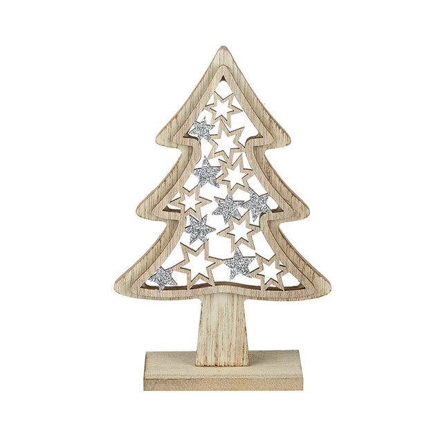 Small Wooden Star Tree Decor