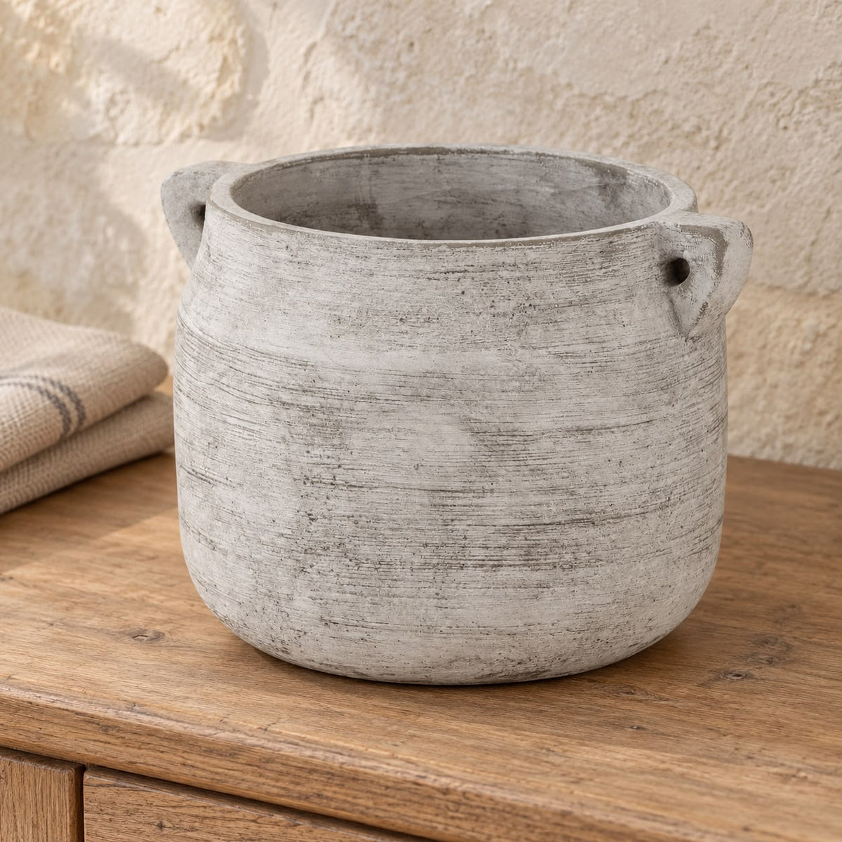 Athena Neutral Stone Hydria Vase — product image 2