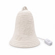White Porcelain Christmas Bell Lamp