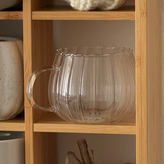 Glass Pumpkin Mug