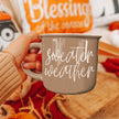 Beige Ceramic Sweater Weather Autumn Coffee Mug