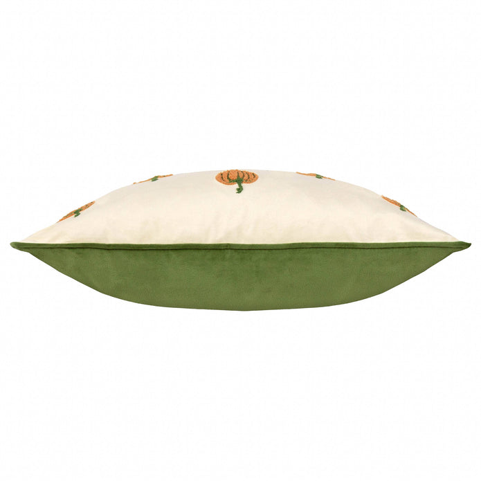 Pumpkin Spice Tufted Velvet Cushion Cover