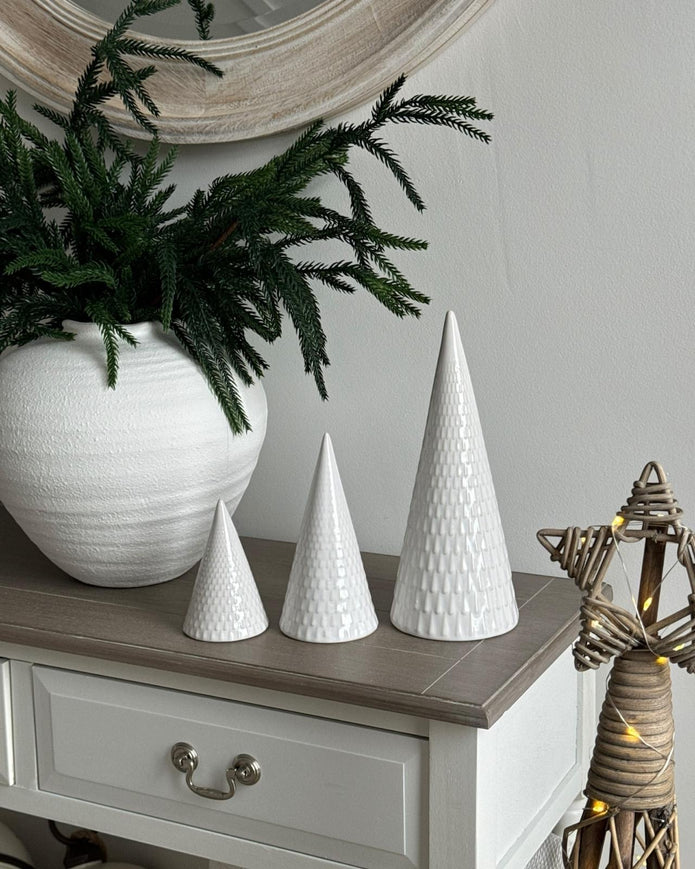 White Ceramic Tree Decoration