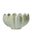 Green Tulip Ceramic Planter Bowl