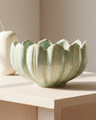 Green Tulip Ceramic Planter Bowl