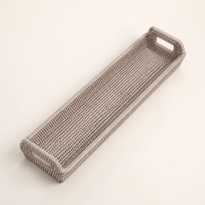 Wickham Rattan Narrow Rectangle Tray