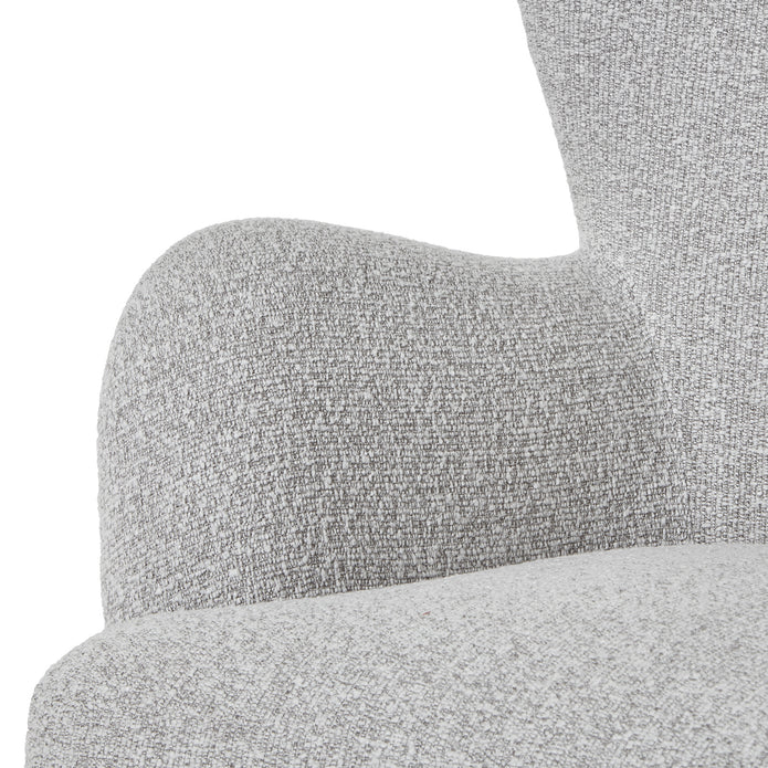 Greige Boucle Large Comfy Arm Chair