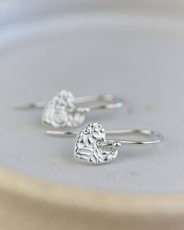 Sterling Silver Mini Textured Earrings