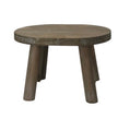 Natural wood oval bench from Gisela Graham, stylish home decor piece with smooth finish and elegant oval shape.