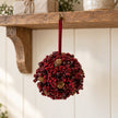 Luxury Hanging Burgundy Berry Ball