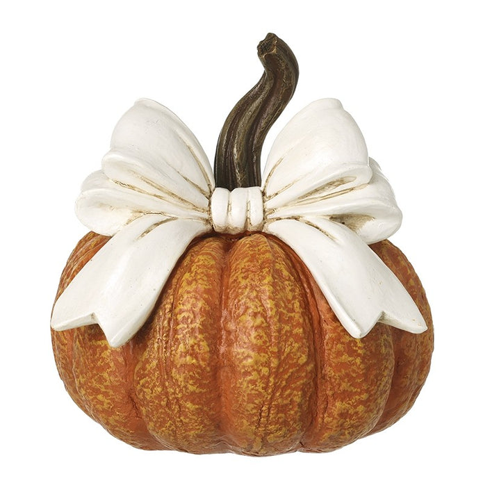 Pumpkin With Cream Bow