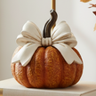 Pumpkin With Cream Bow