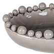Oval Extra Large Grey Bobble Edged Bowl