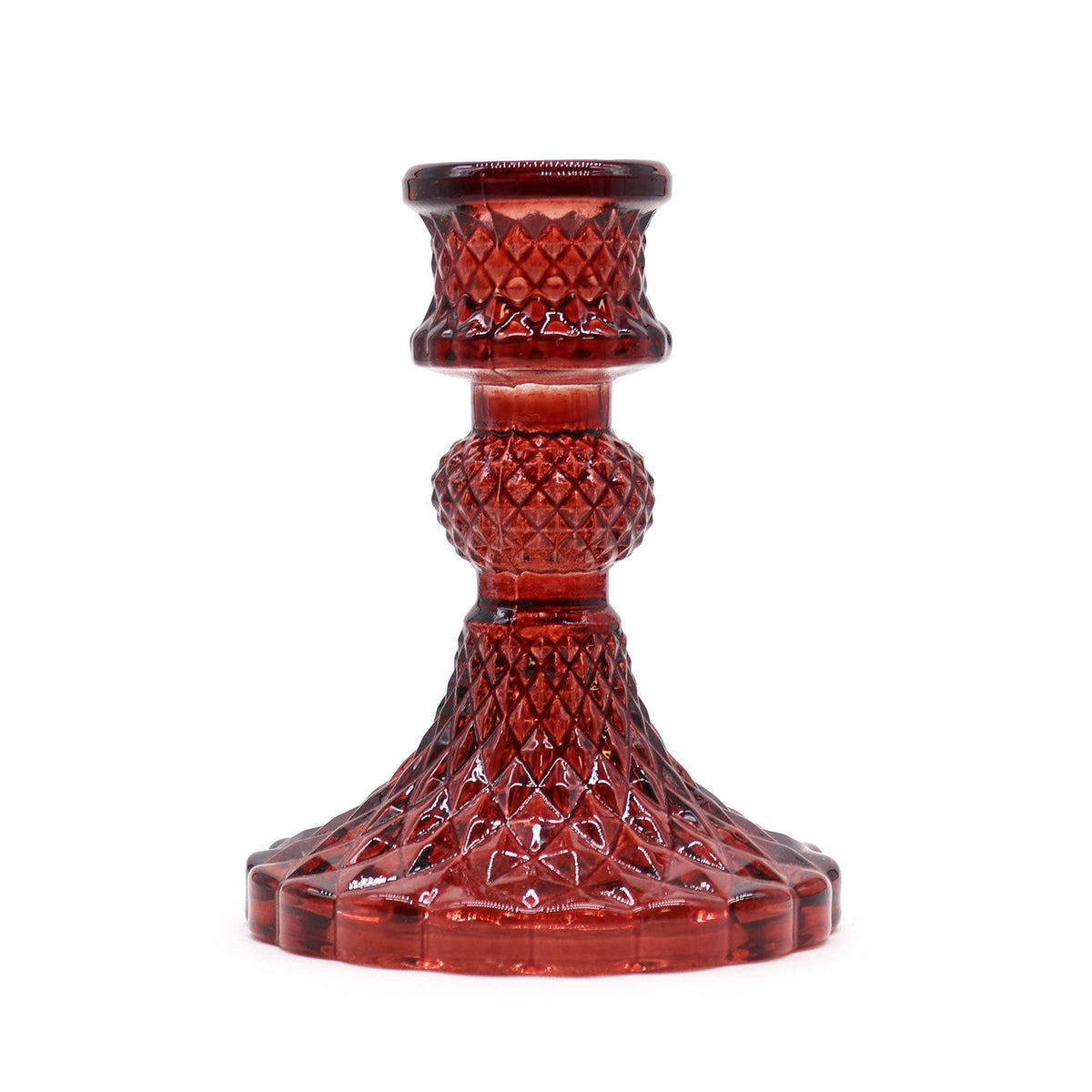 Burgundy Vintage Candle Holder