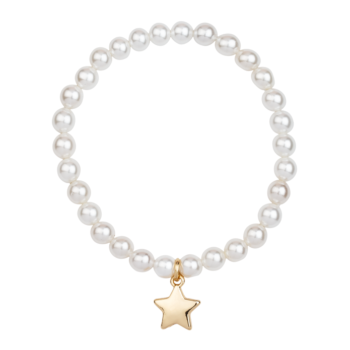 Audrey Mother of Pearl Elasticated Bracelet