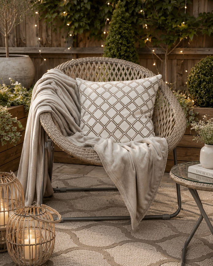 Rattan Snug Garden Furniture Single Chair - Natural