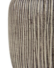 Ochre brown wooden lamp from Hill Interiors, showcasing a stylish lighting fixture with a warm wooden finish and modern design.