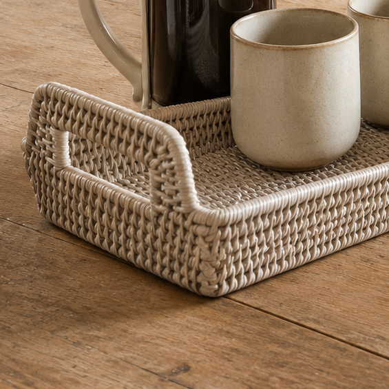Wickham Rattan Narrow Rectangle Tray