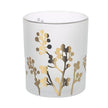 White and Gold Glass Tealight Holder
