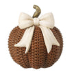 Rattan Style Pumpkin With Bow