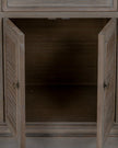 Hill Interiors Delphine Collection 6-door, 3-drawer large dresser base with wood finish and modern design, furniture and mirror style.