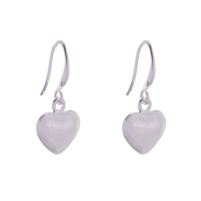 Emily Contemporary Heart Hook Earrings