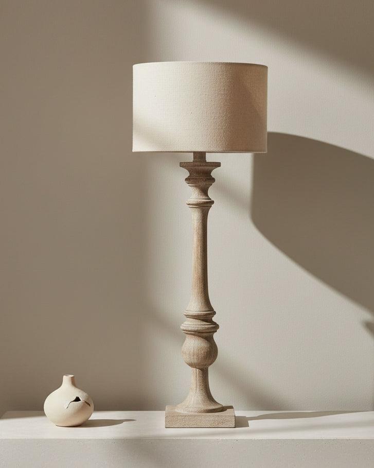 Pallido Candlestick Wooden Lamp