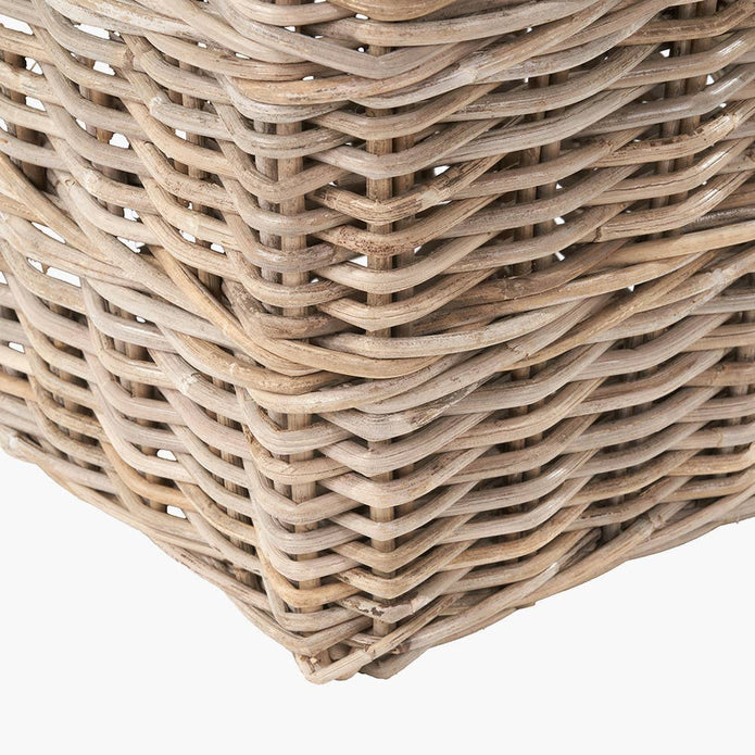Burley Rattan Square Waste Paper Bin