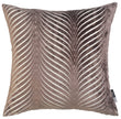 Chocolate Brown Luxury Velvet Fan Patterned Cushion Cover