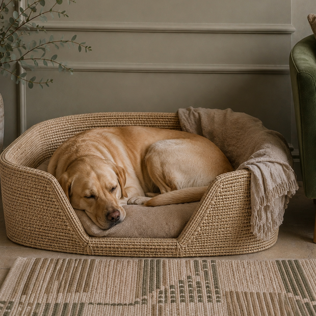 Rattan Rectangular Dog Bed