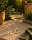 Smokey Olive Single Green Cocktail Coupe Glass