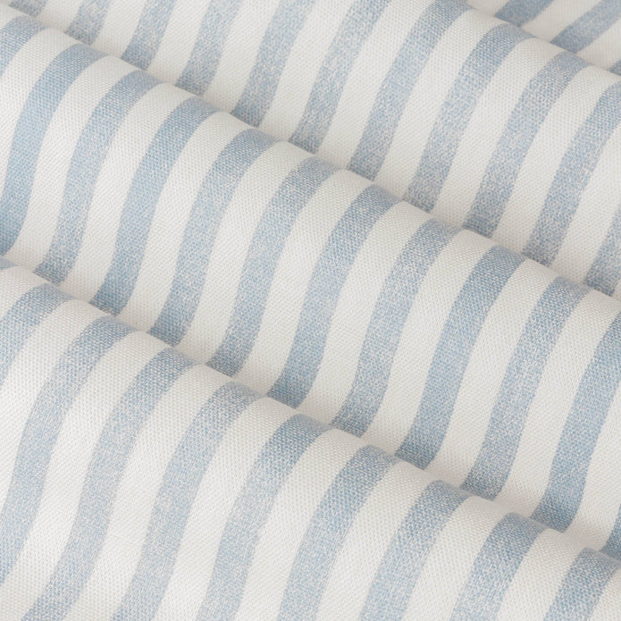 Yard Ocean Blue Striped Blackout Eyelet Curtains