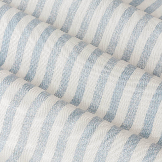 Yard Ocean Blue Striped Blackout Eyelet Curtains