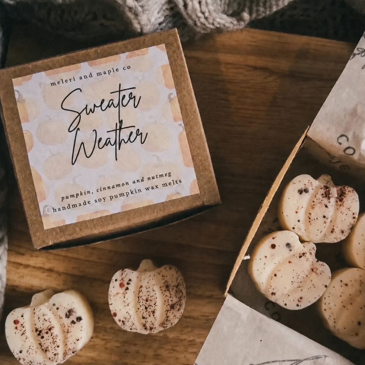 Scented Wax Melt Autumn Pumpkin Patch Box - Sweater Weather