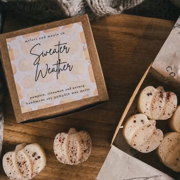 Scented Wax Melt Autumn Pumpkin Patch Box - Sweater Weather