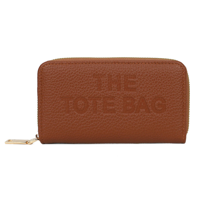 Tan brown RFID single zip purse by Jamie Bags, stylish accessories with secure zipper and RFID protection for everyday use.