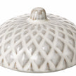 White Porcelain Acorn Candle Pot