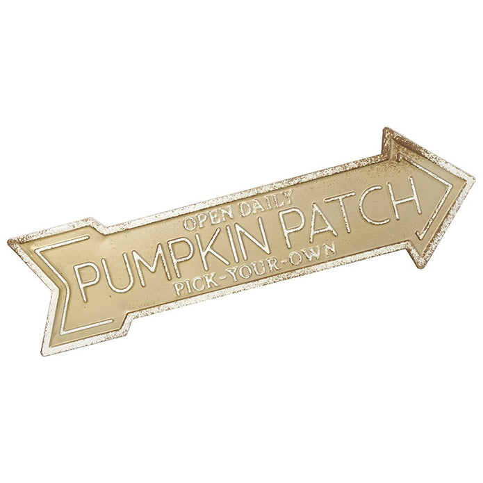 Large Pumpkin Patch Arrow Sign