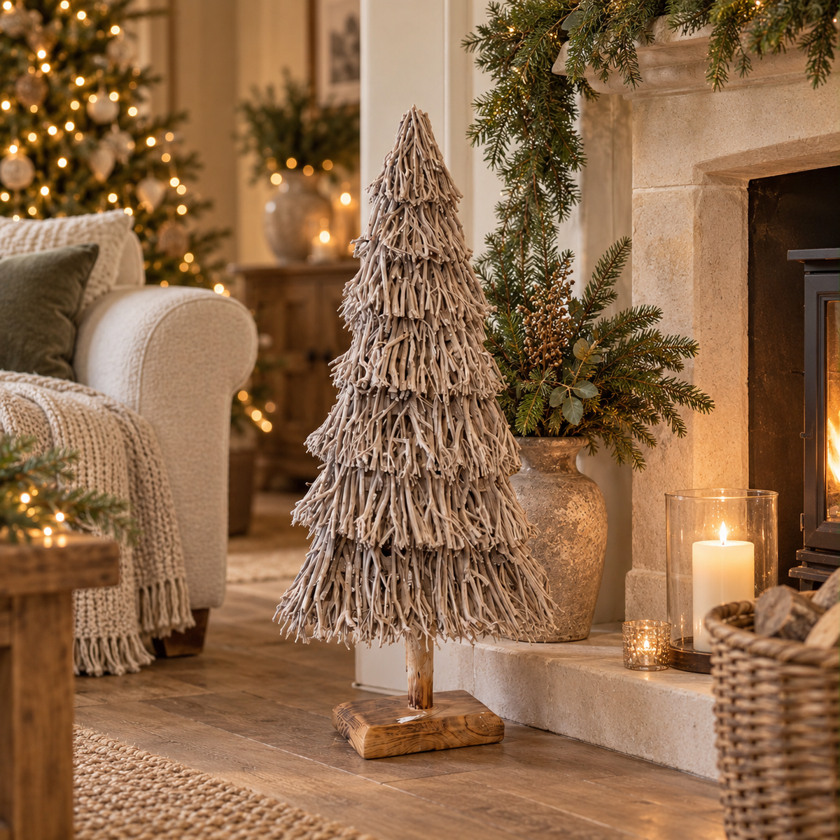 Neutral Branch Twig Christmas Tree