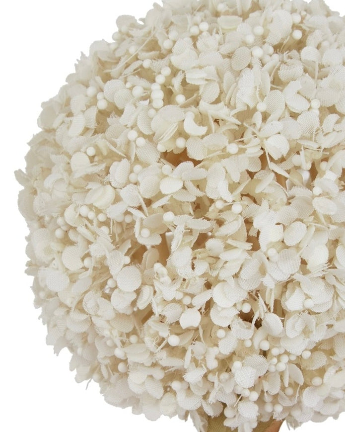 Artificial classic white allium stem from Hill Interiors, featuring realistic white flower clusters on tall green stems.